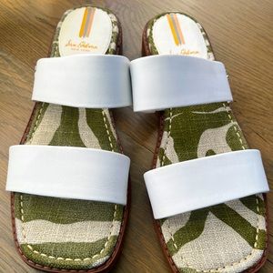 Sam Edelman White Summer Sandal